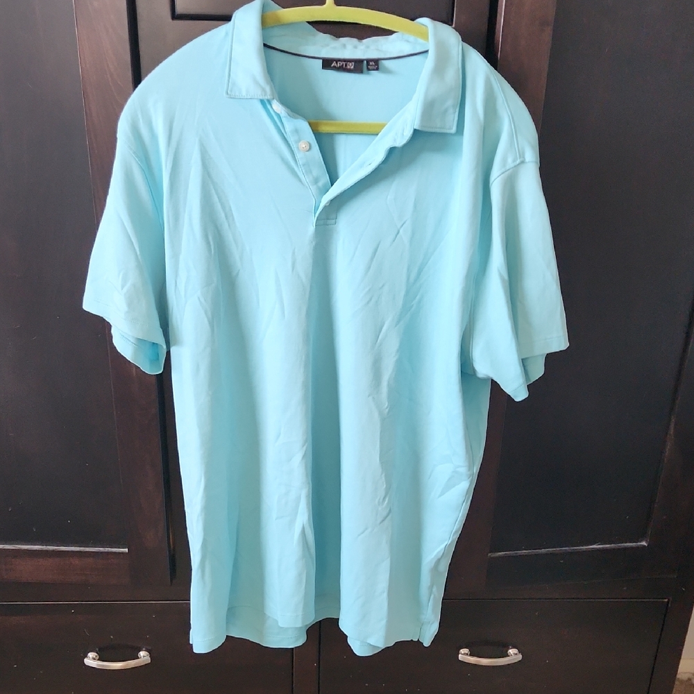 Apt. 9 Men's Aqua Polo Shirt